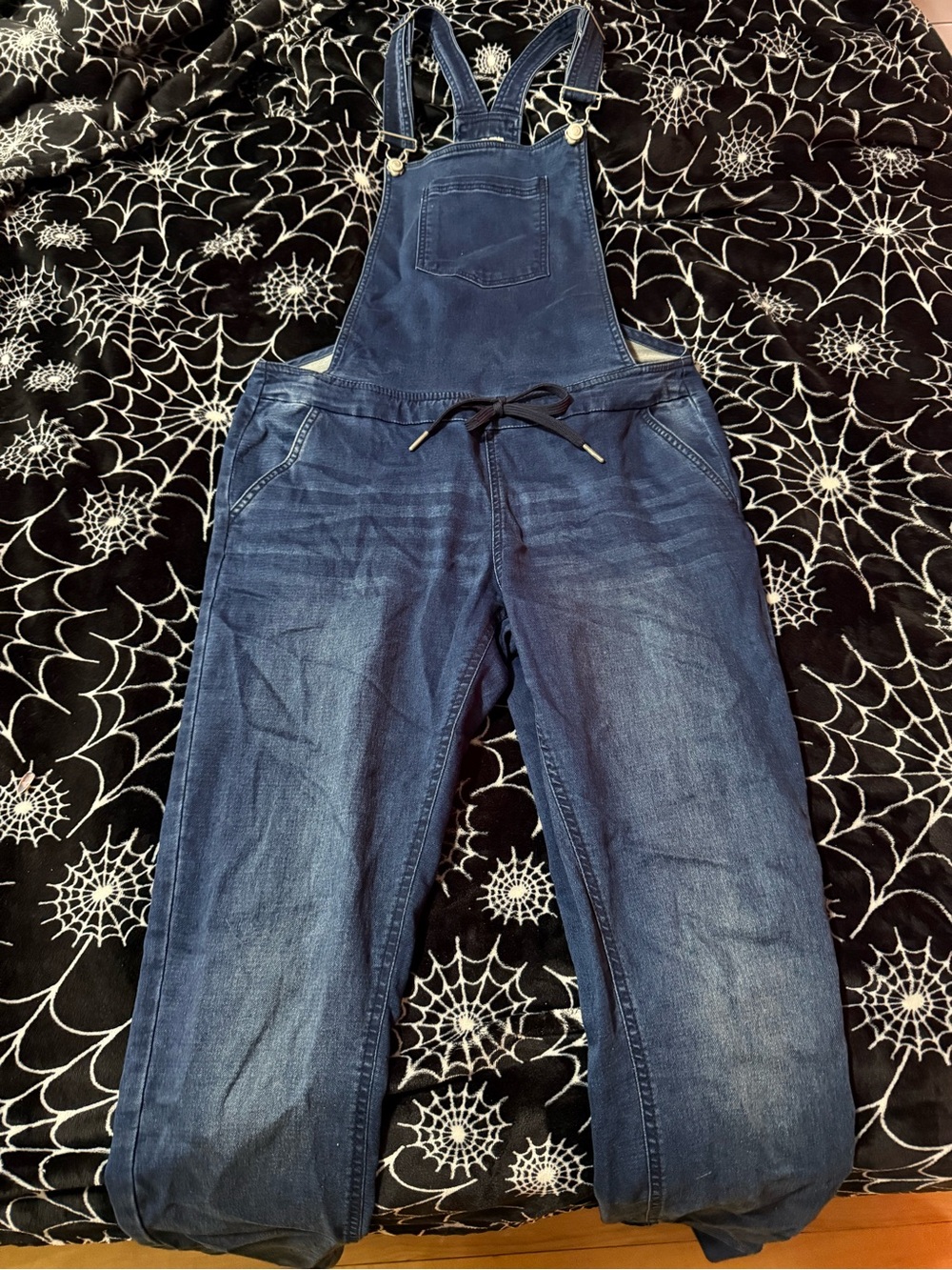 Women’s Indigo Denim Overalls with Adjustable Straps